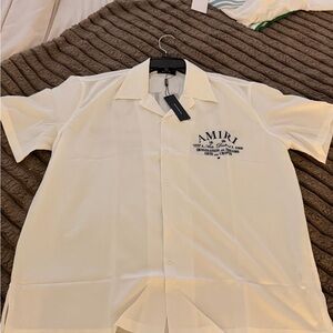 AMIRI White Casual Button Down Shirt